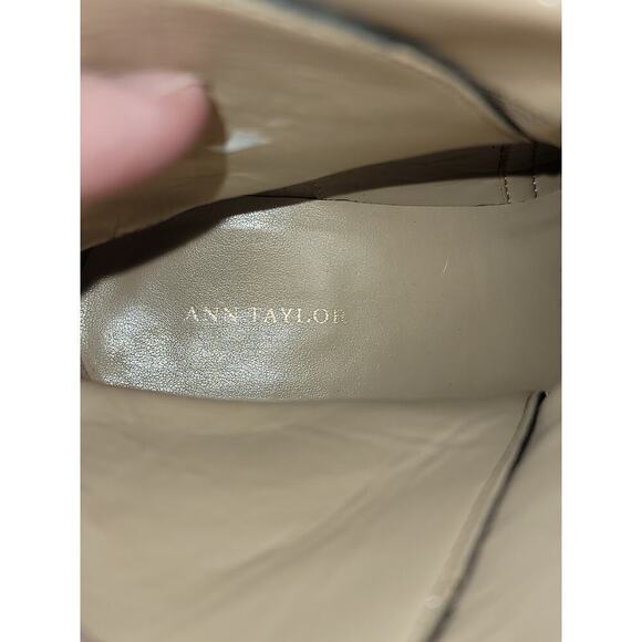 ANN TAYLOR LEATHER BLACK ANKLE BOOTIES, SZ 7 - Picture 8 of 15